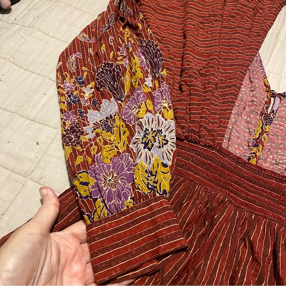 ANTHROPOLOGIE BREEZY striped open back jumpsuit womens XS - Picture 6 of 8